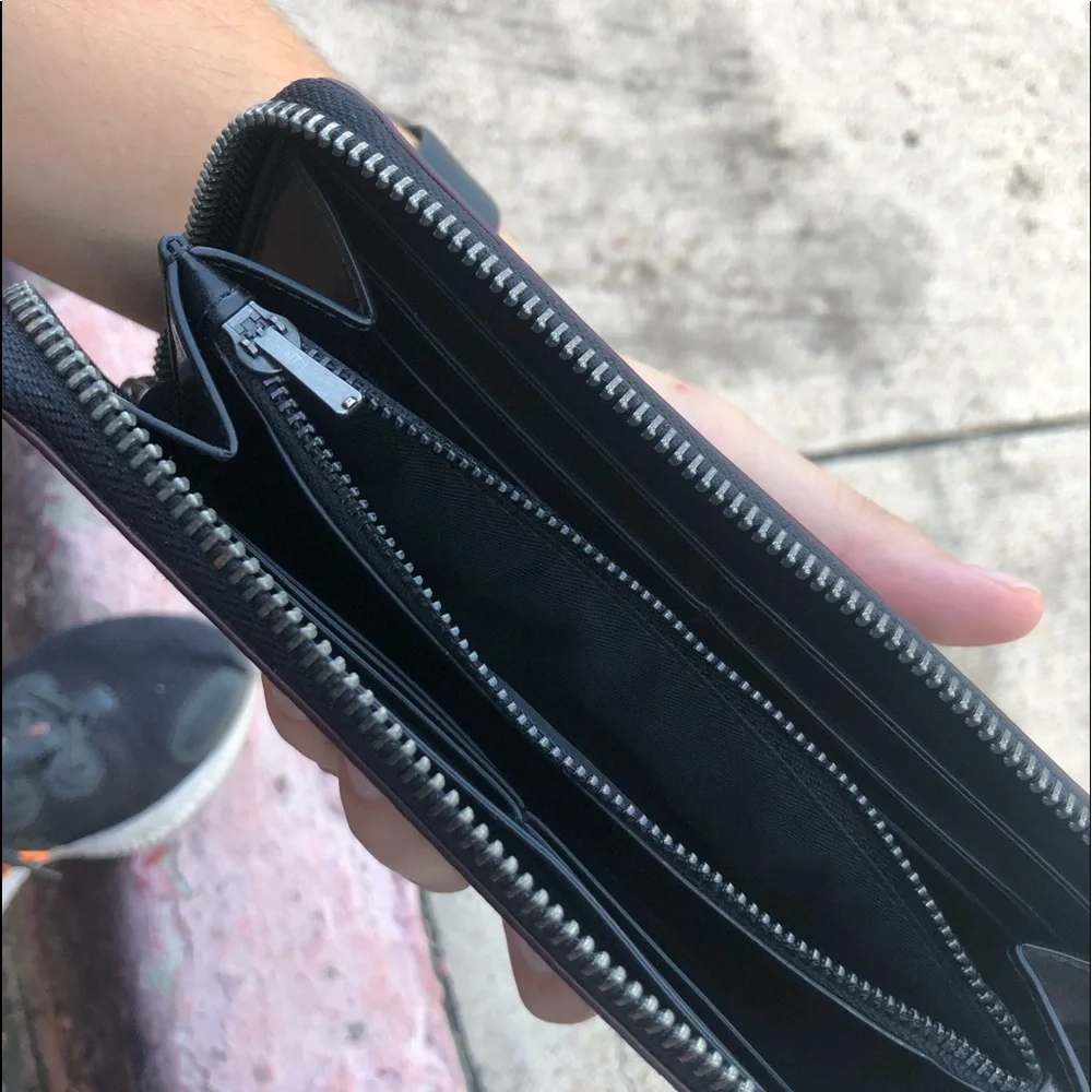 Black Coach Leather Jacket Unisex In perfect conditions - Picture 5 of 8